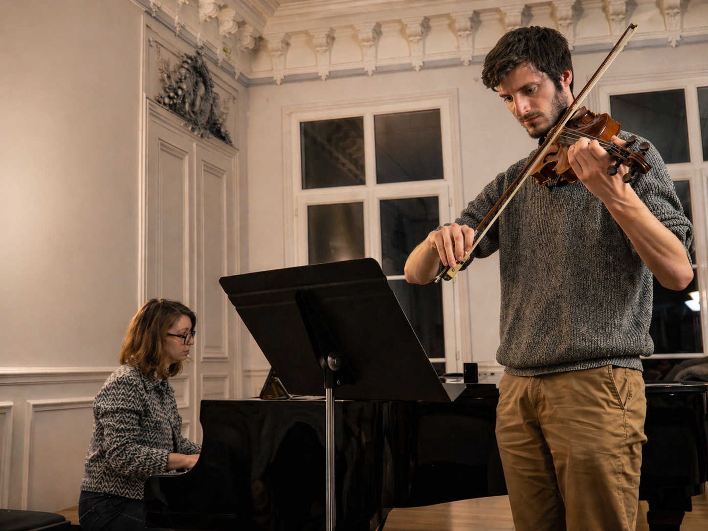 Duo piano et violon à Paris – inscription à l'école de musique Octave et Arpège